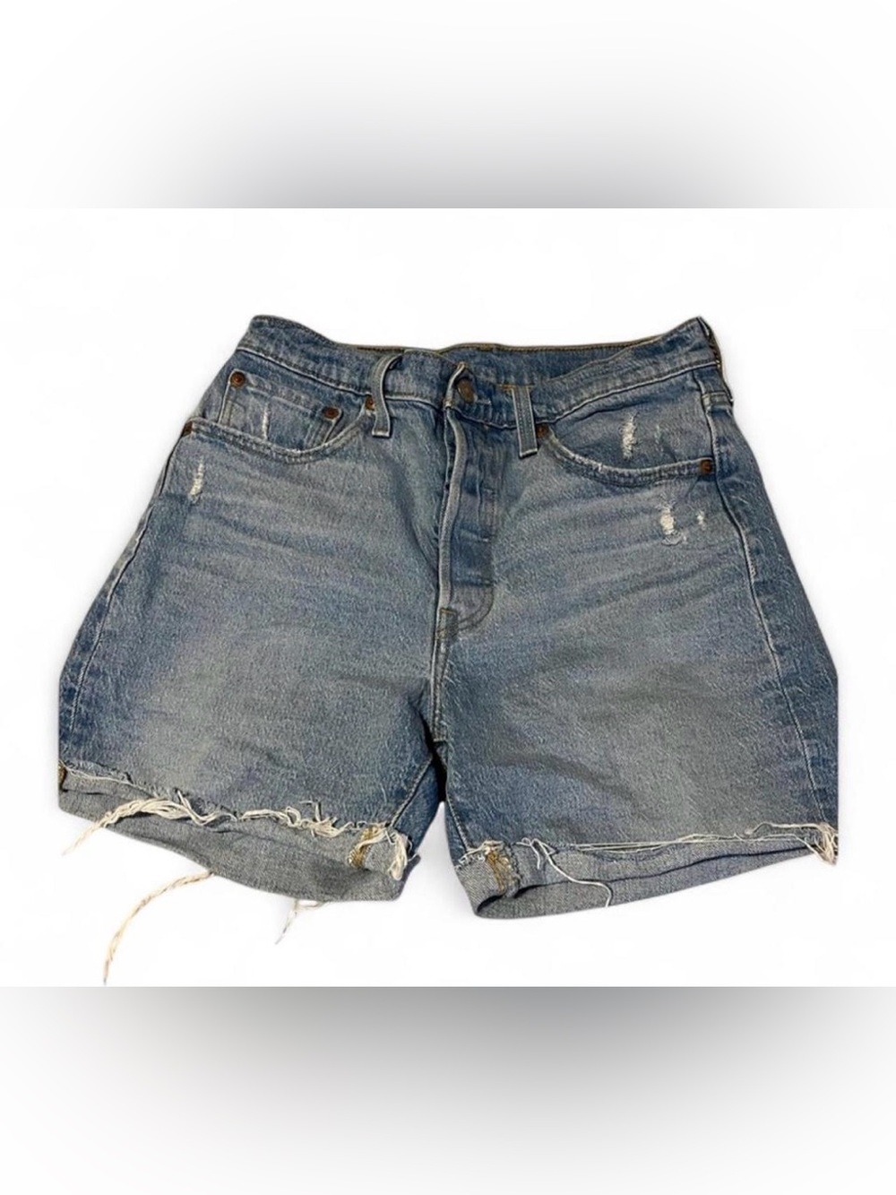 Levi’s High Rise Denim Shorts | Light Wash Button Fly | Size 27 (4) Women’s